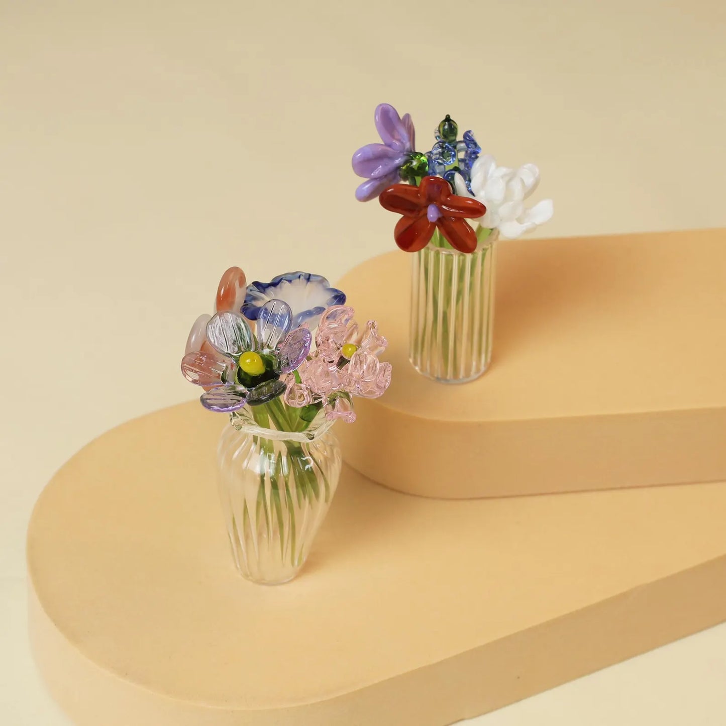 Mini Glass Birth Month Flower, Small Glass Flower Bouquet, Handmade Glass Birth Flower, Birthstone Flower, Gift for Mom/Friends