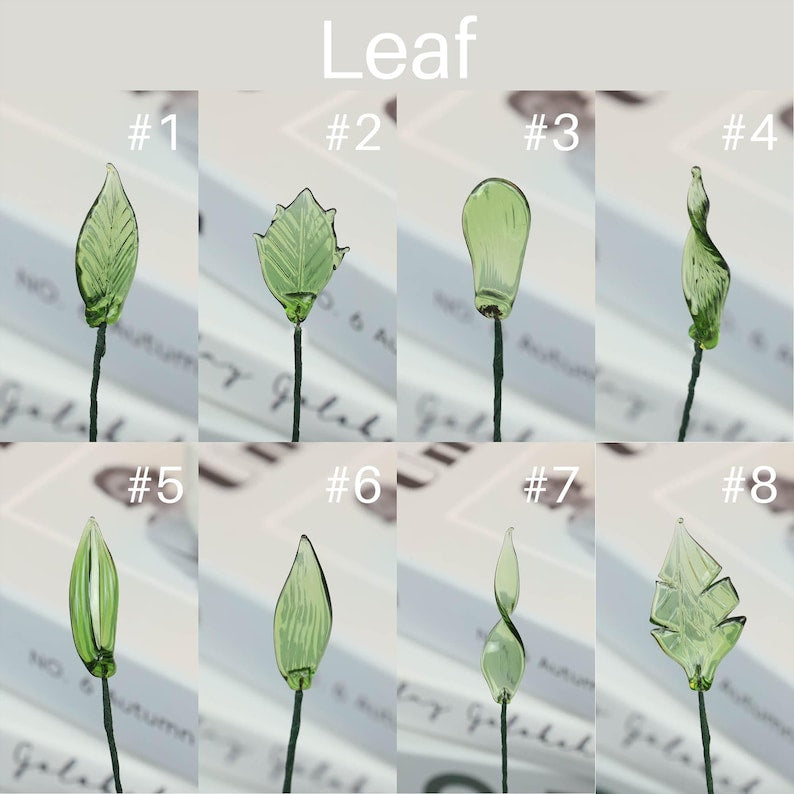 Birth Flower Bouquet, Glass Birth Month Flowers, Handmade Glass Flower Bouquet, Birthday Gift for Mom/Friends, Halloween Gift for Her