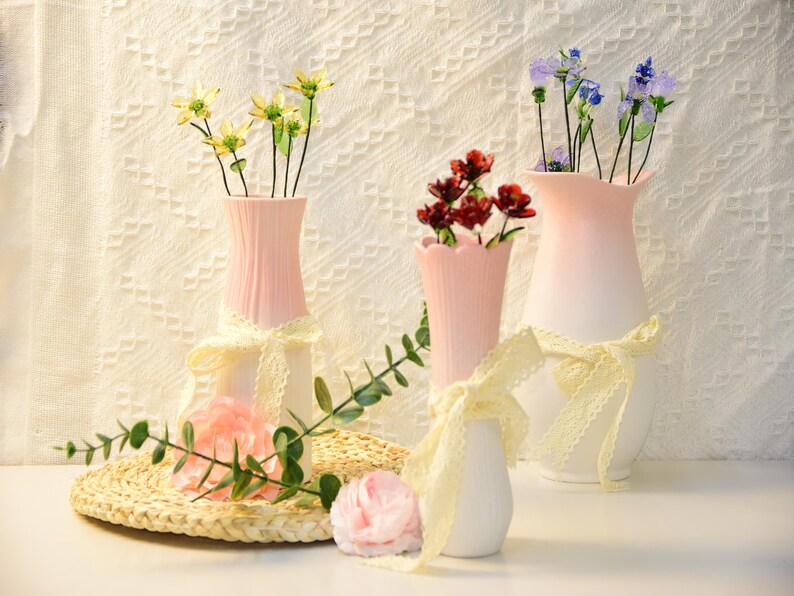 Glass Birth Month Flower Set