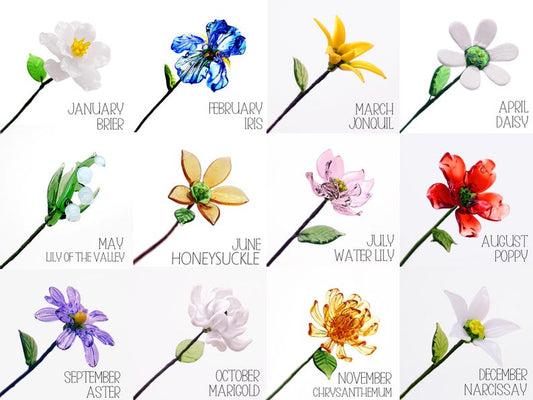 Birth Month Flower, Lily of the Vally, Daisy Bouquet