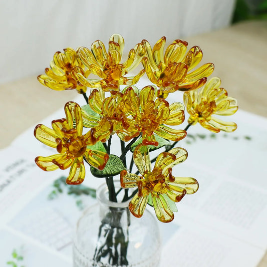 Glass Birth Month Flowers, Birth Flower Bouquet, Handmade Glass Birth Flowers, Personalized Birthday Gift for Her, Gift for Mom/Friends