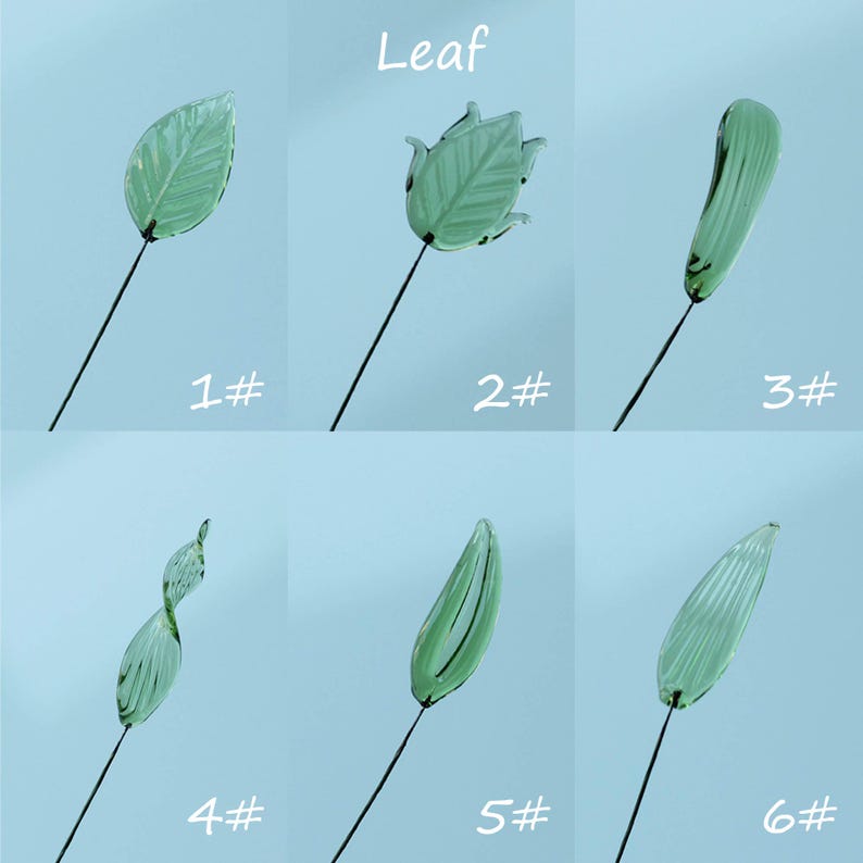 Glass Birth Month Flower, Glass Flowers Bouquet