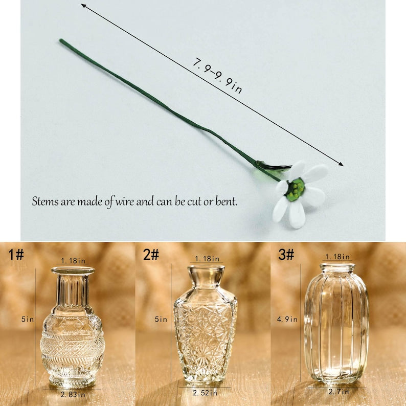 Glass Birth Month Flower, Glass Flowers Bouquet