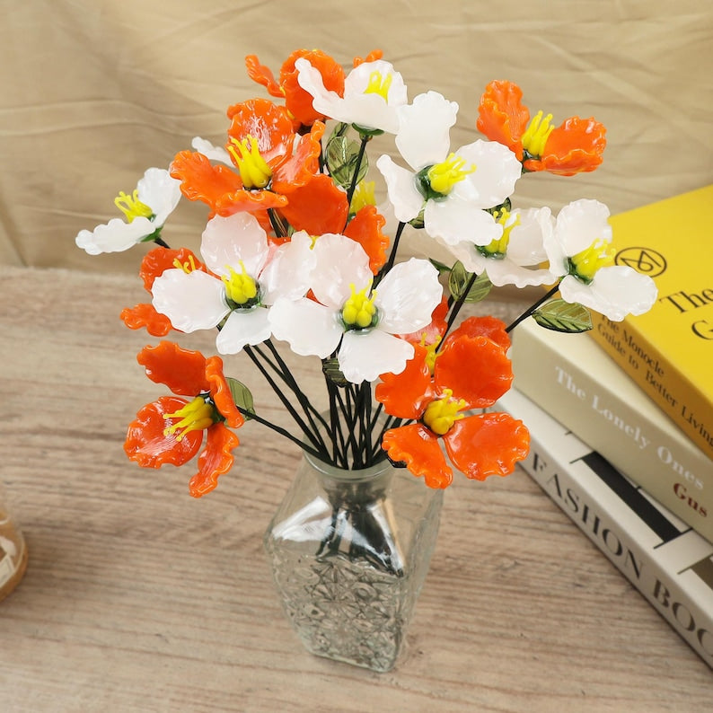 Glass California Poppy