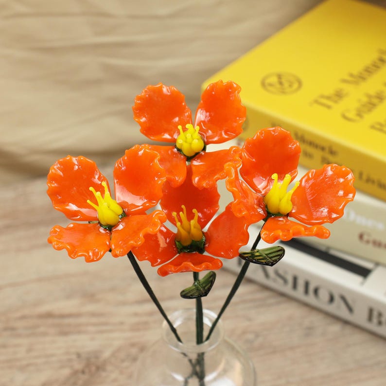 Glass California Poppy