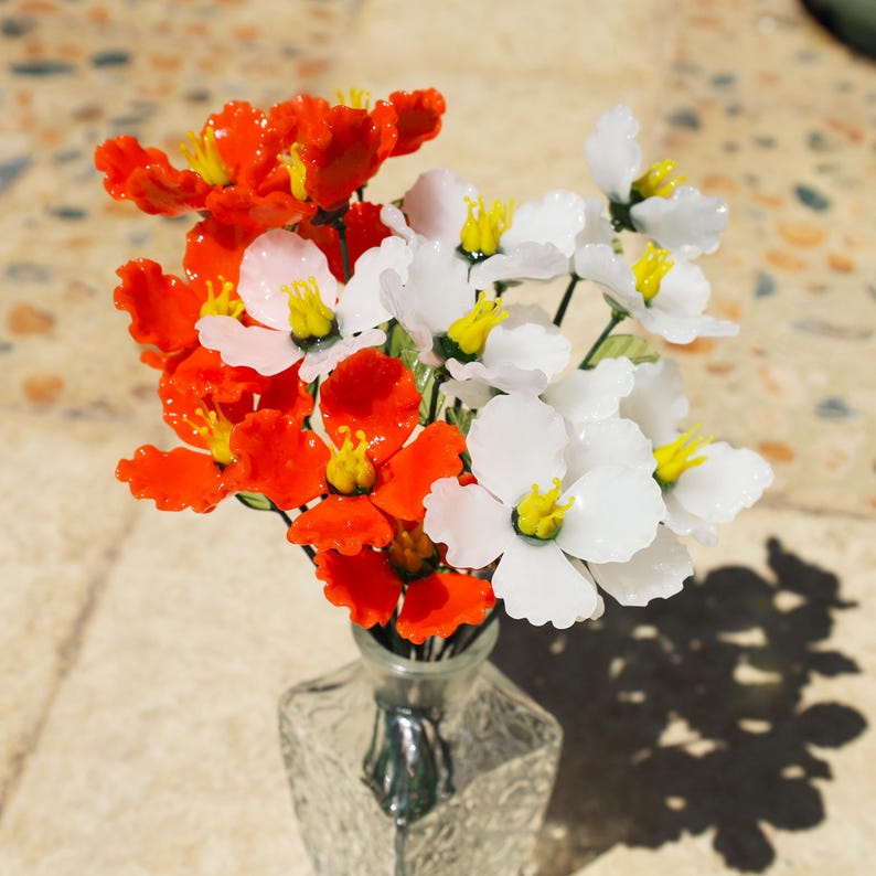 Glass California Poppy