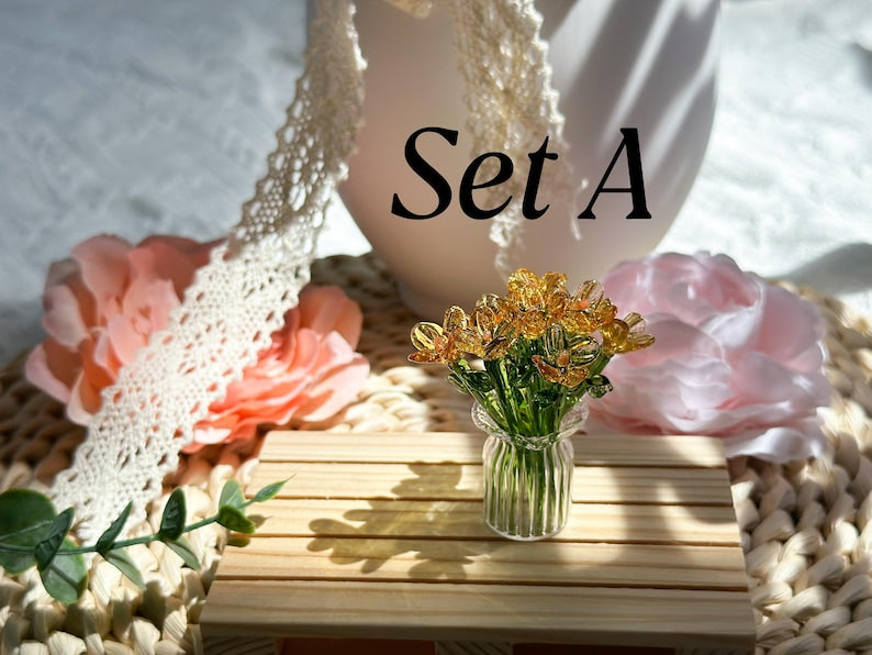 Handmade Glass Flower Sculpture