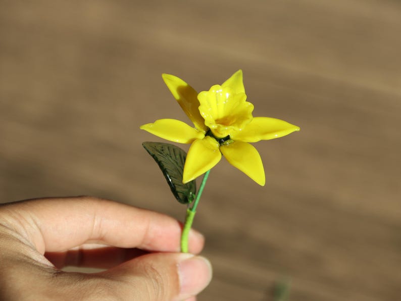 Handmade Glass Birth Flower