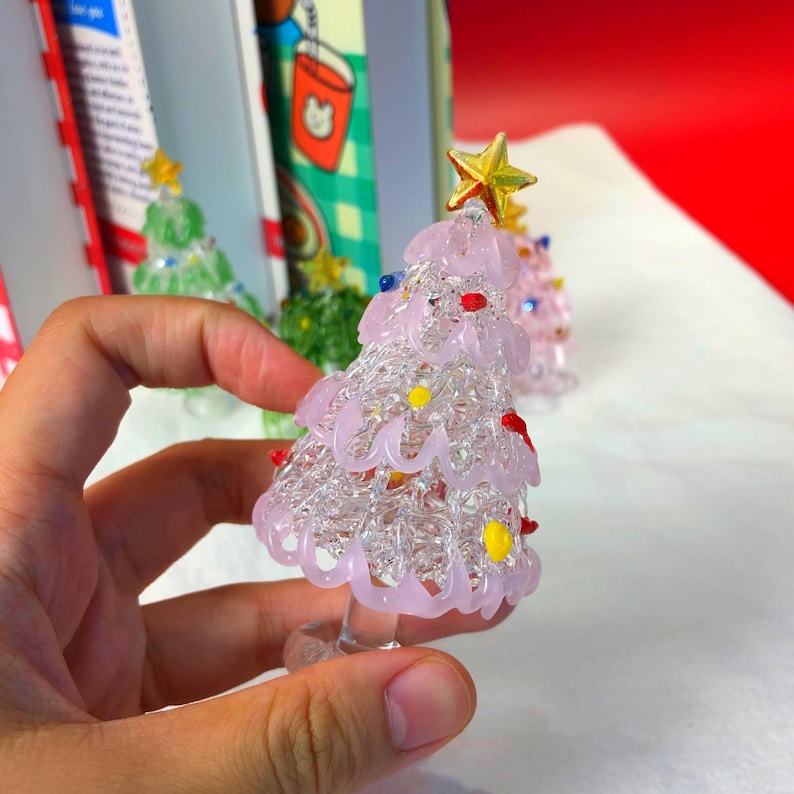 36 Mini Glass Christmas Trees