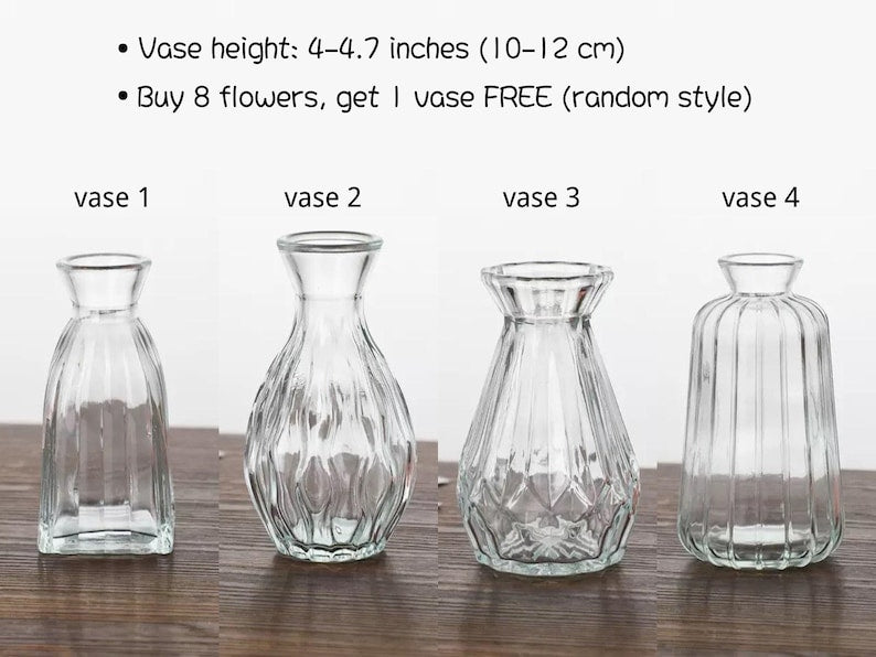 Handblown Glass Flowers Bouquet Gift