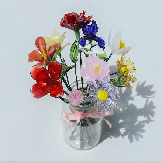 Glass Flowers, Glass Birth Month Flowe