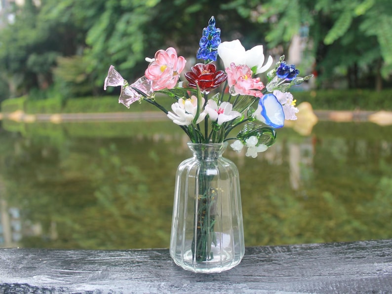 Glass Flower Bouquet