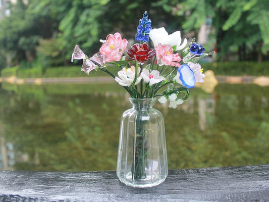 Glass Flower Bouquet