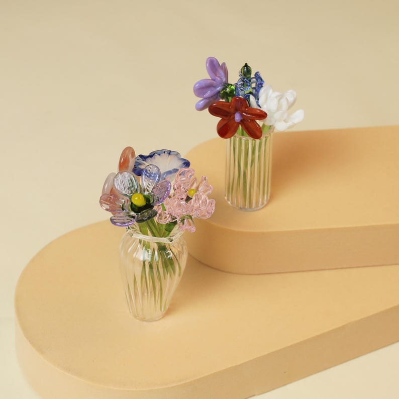 Mini Glass Birth Month Flower