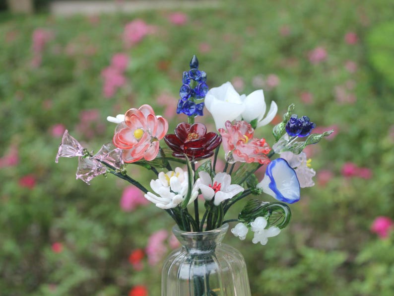 Glass Flower, Handmade Keepsake Gift