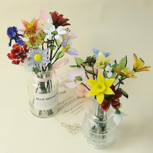 Glass Flowers Bouquet