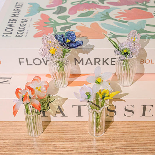 Tiny Glass Birth Month Flower