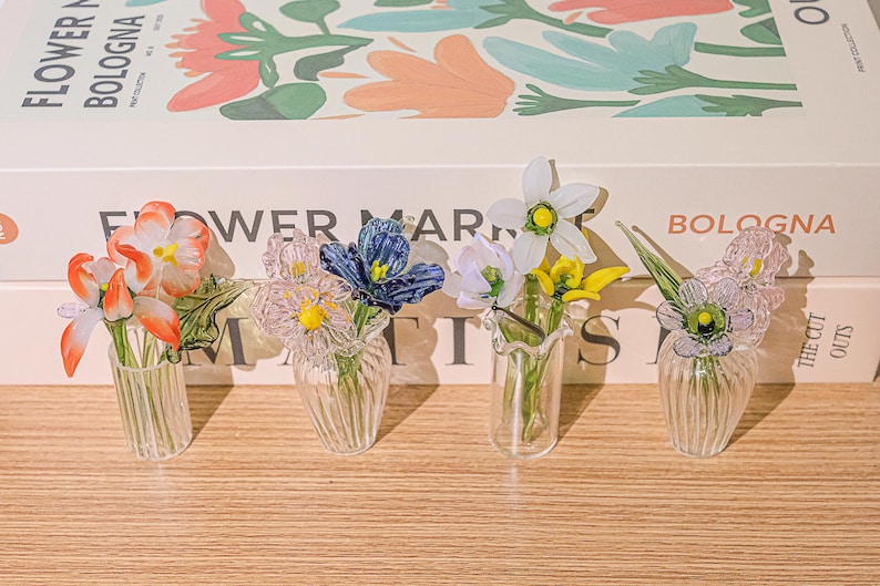 Tiny Glass Birth Month Flower